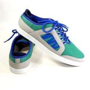 Clae Payton Tennis Shoes Men 8 Caribbean Mesh CLA01259 Charcoal Gray Blue